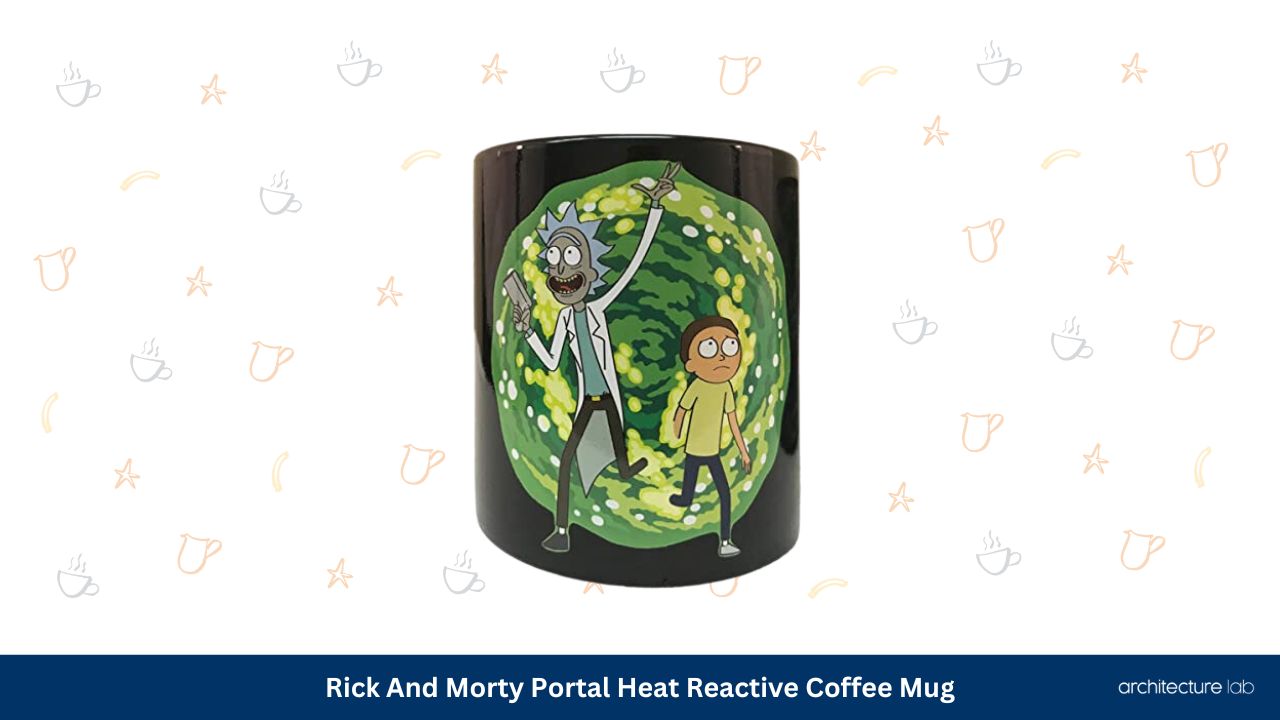 Rick and morty portal heat reactive coffee mug