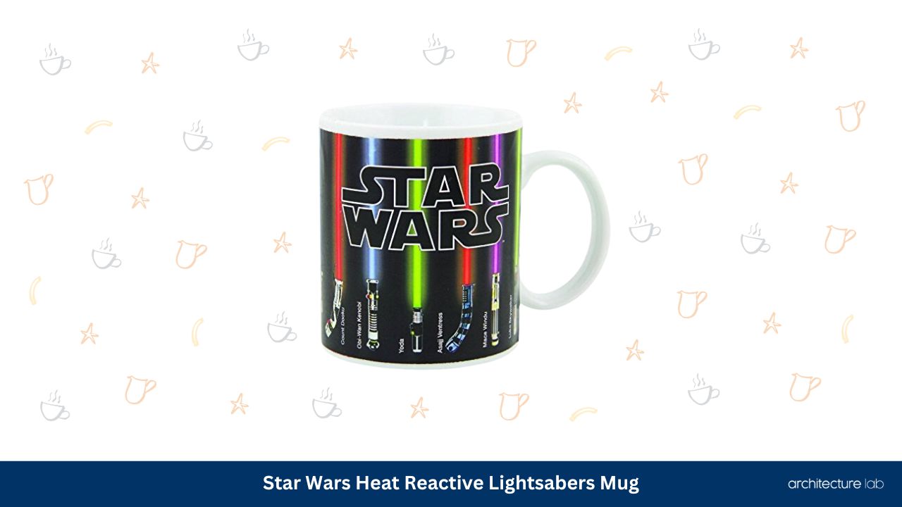 Star wars heat reactive lightsabers mug