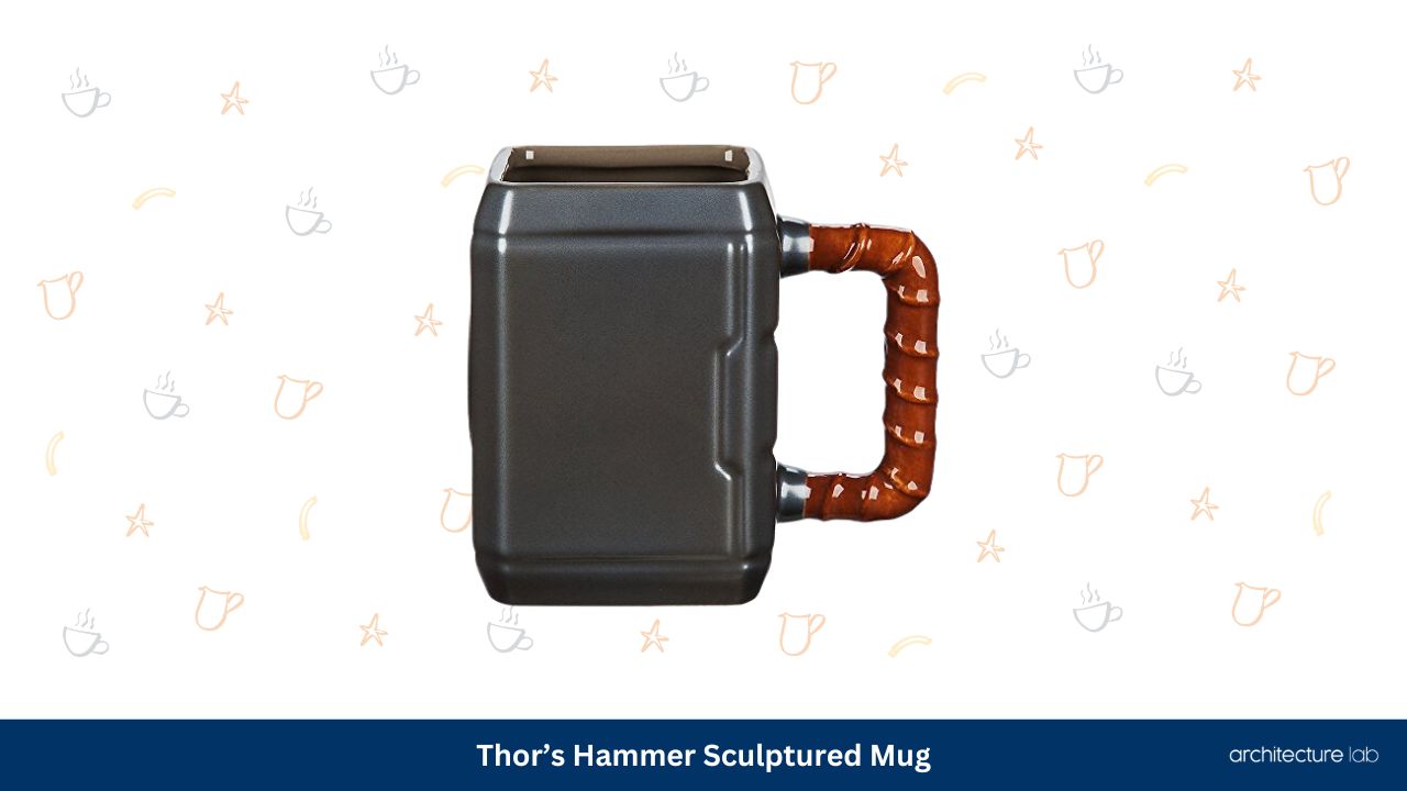 Thors hammer sculptured mug