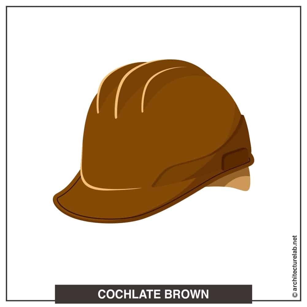 7. Brown hard hat