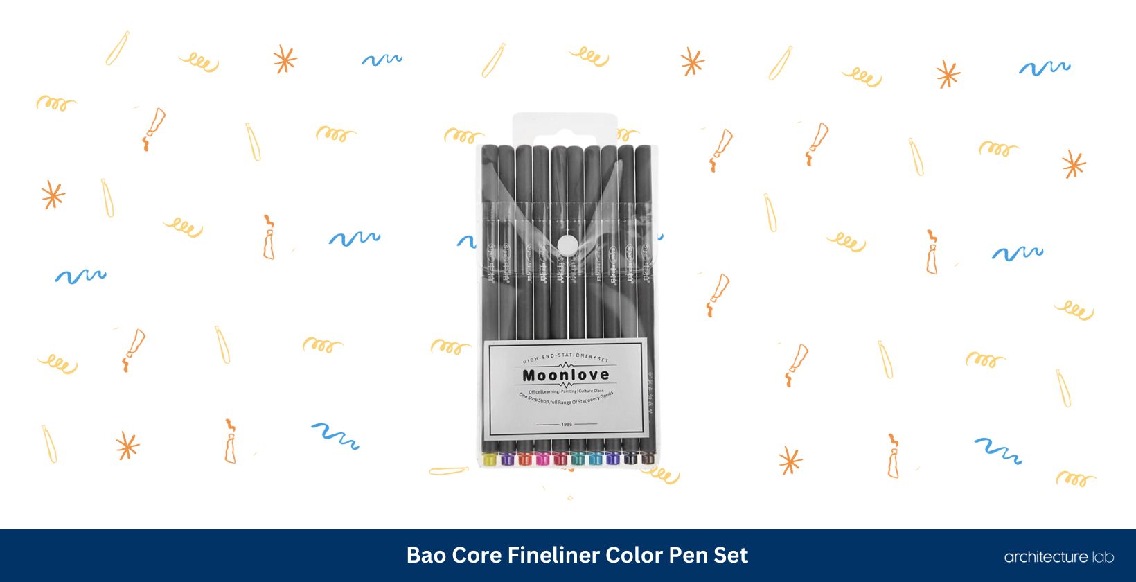 Bao core fineliner color pen set