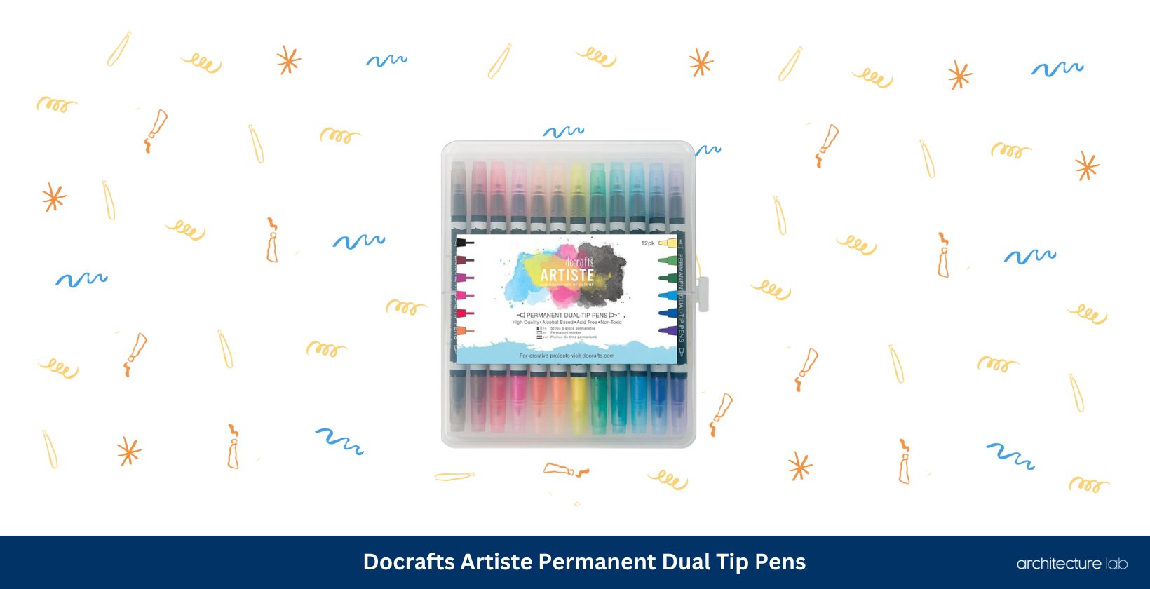 Docrafts artiste permanent dual tip pens
