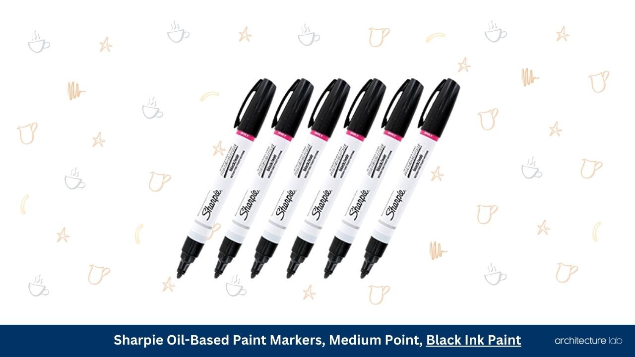 Sharpie oil based paint marker medium point black ink paint