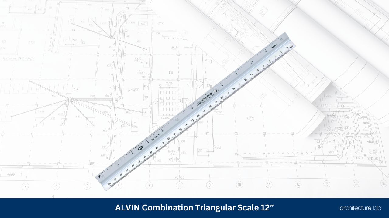 Alvin combination triangular scale 12