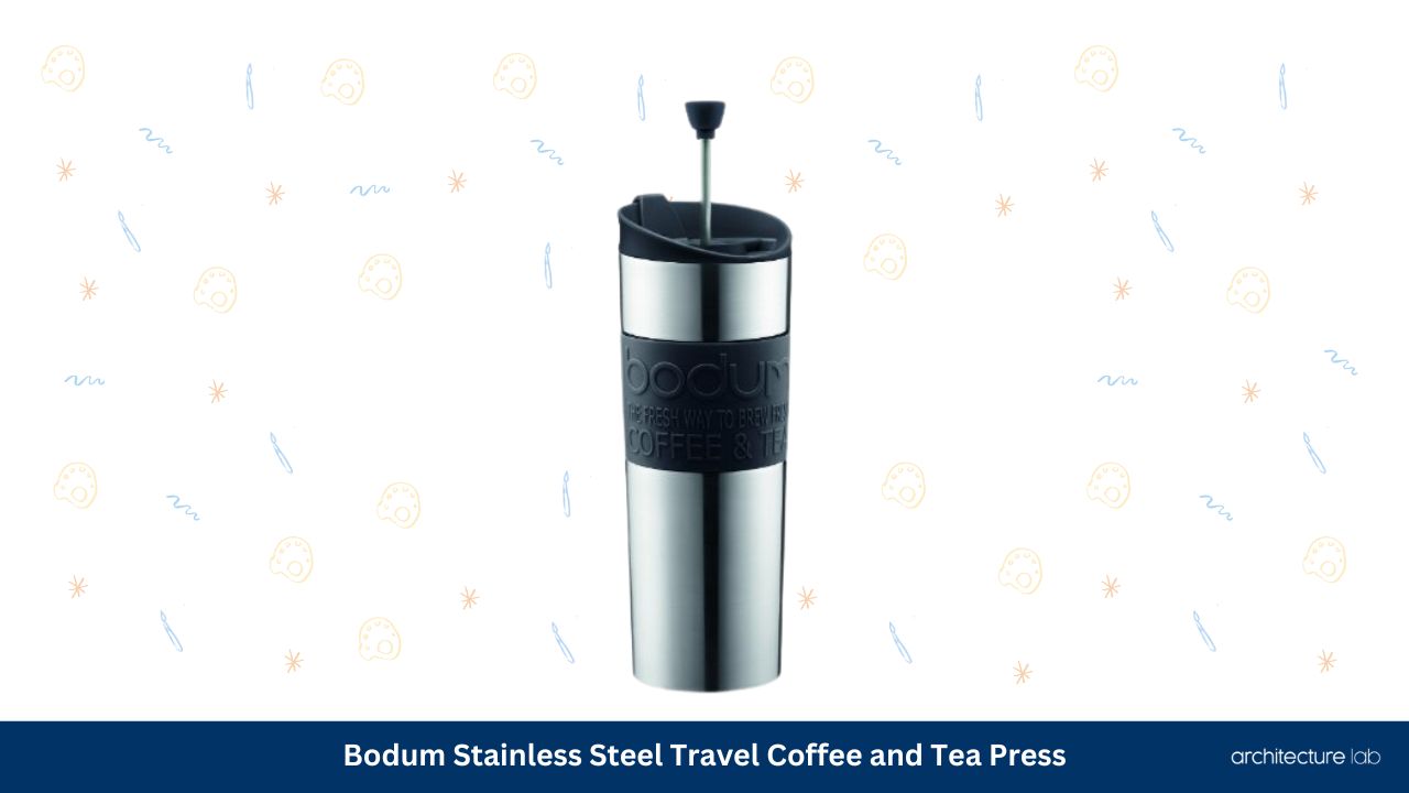 Bodum stainless steel travel coffee and tea press