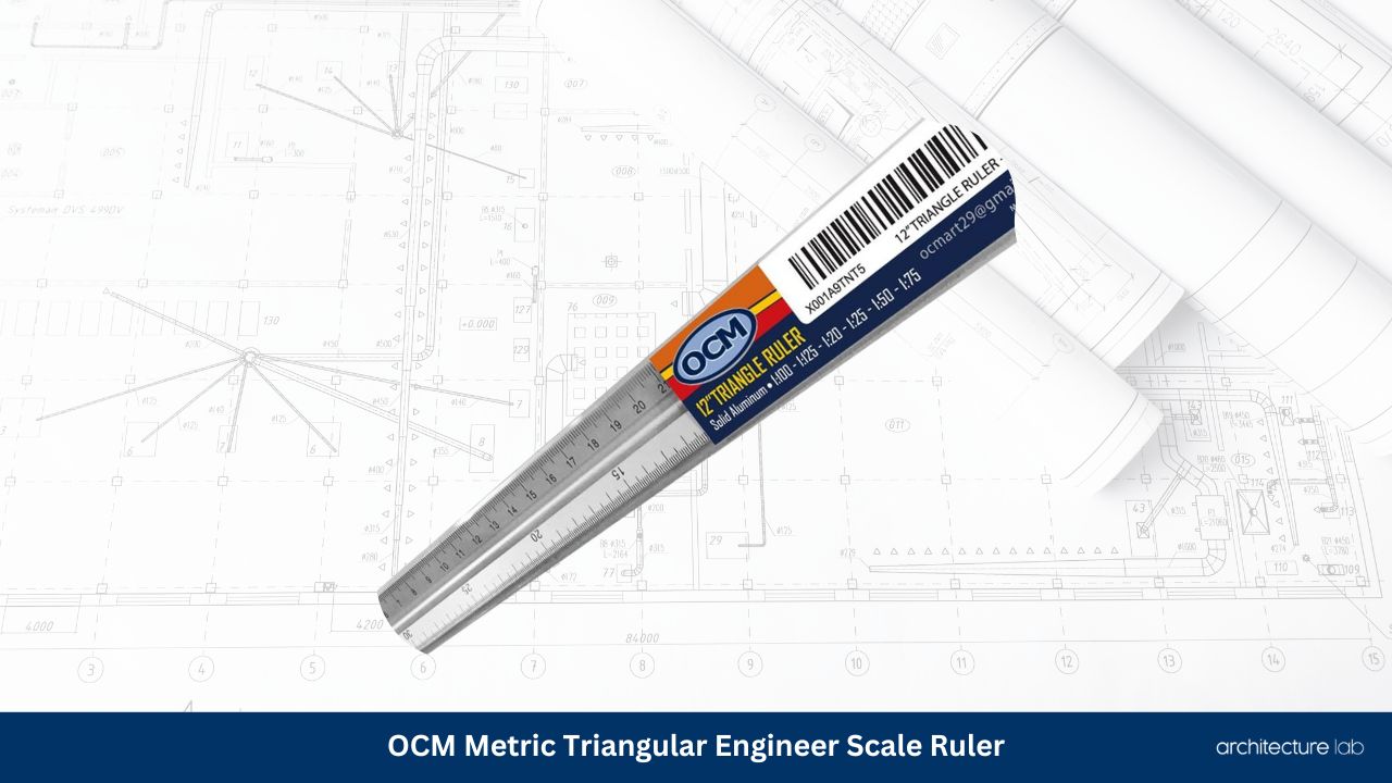 Ocm metric triangular engineer scale ruler