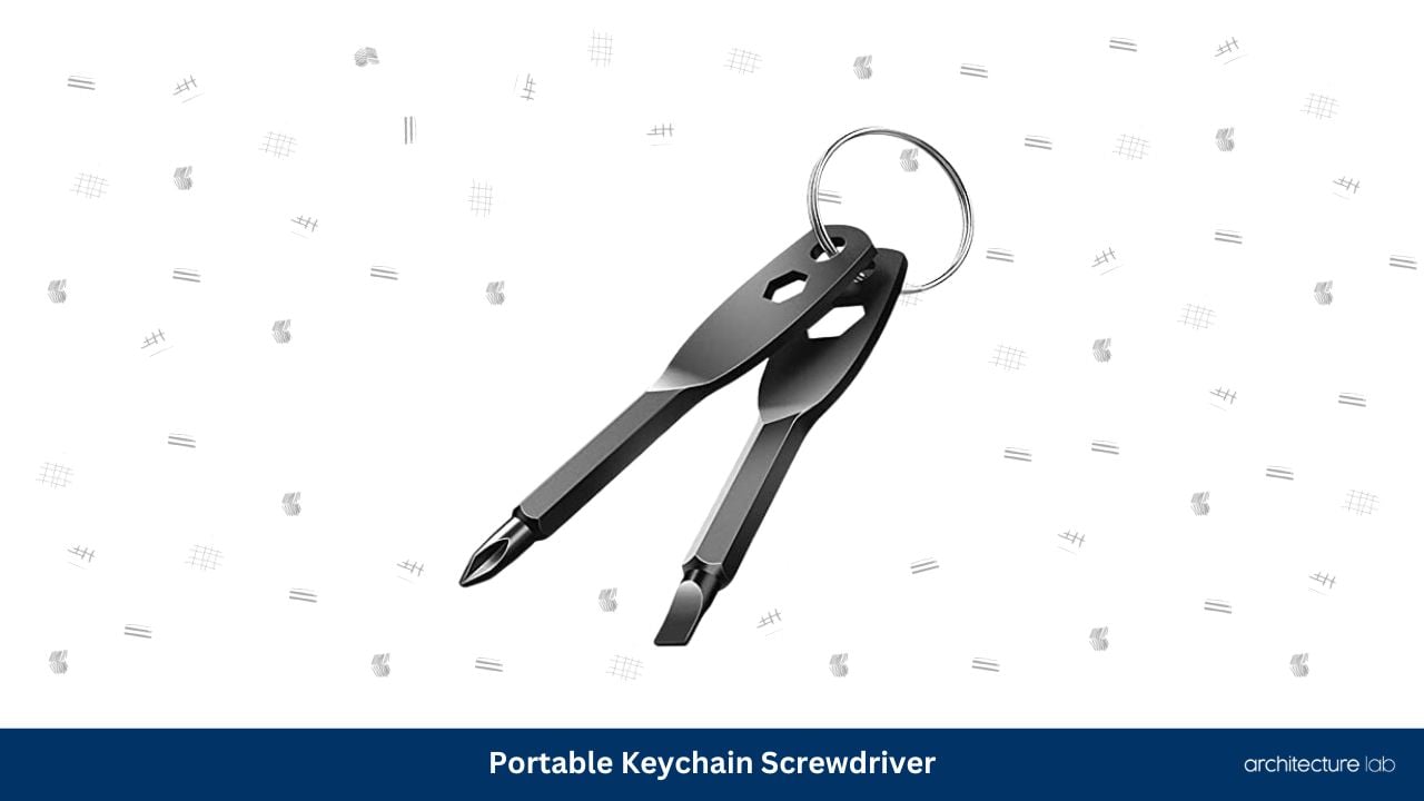 Portable keychain screwdriver