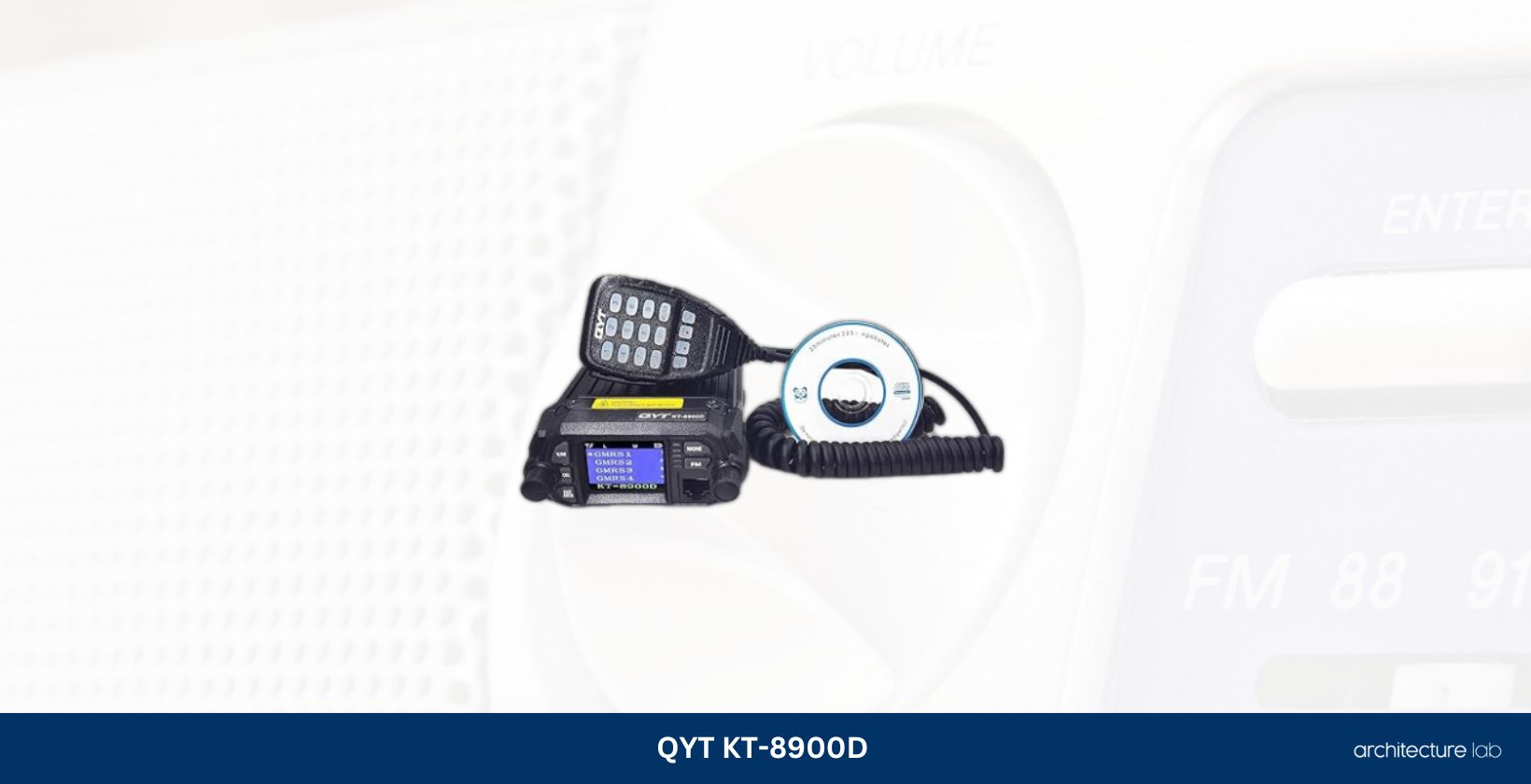 Qyt kt 8900d 25w dual band mini car gmrs radio mobile transceiver