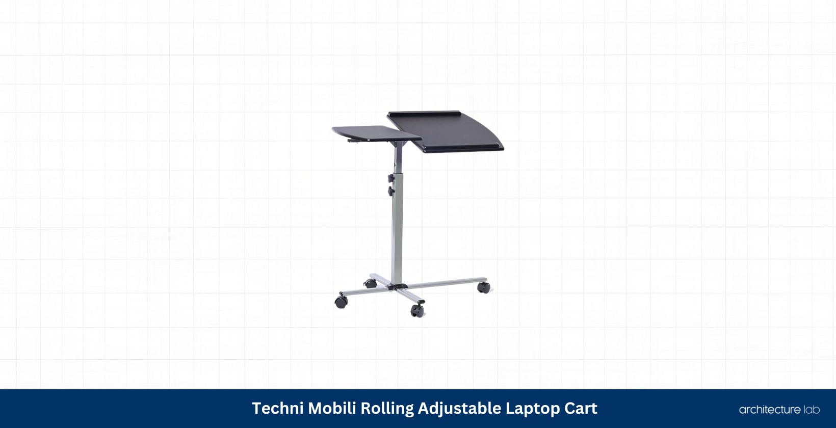 Techni mobili rolling adjustable laptop cart