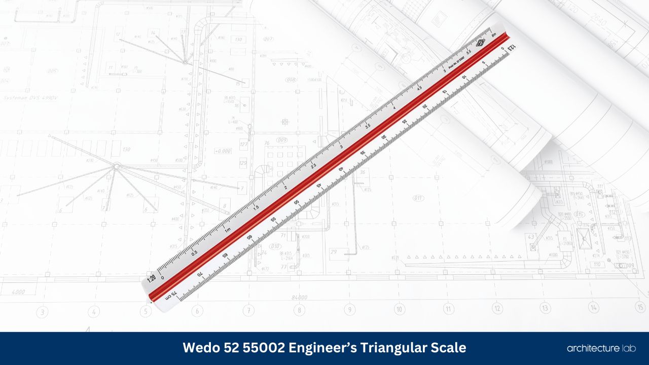 Wedo 52 55002 engineers triangular scale