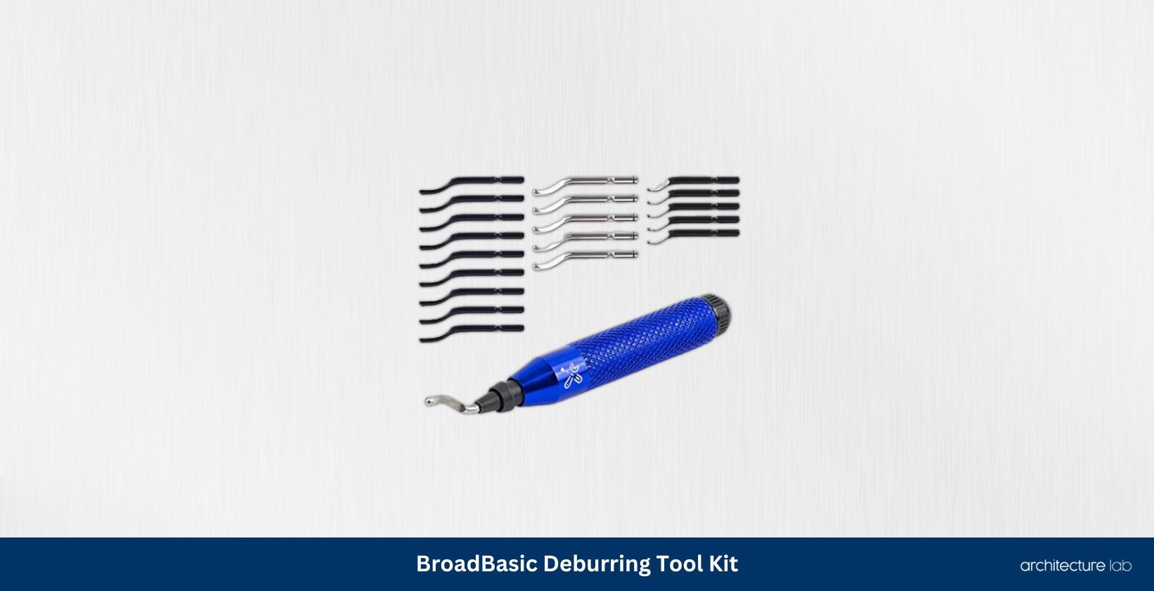 Broadbasic deburring tool kit with 20 high speed steel blades bb dt20