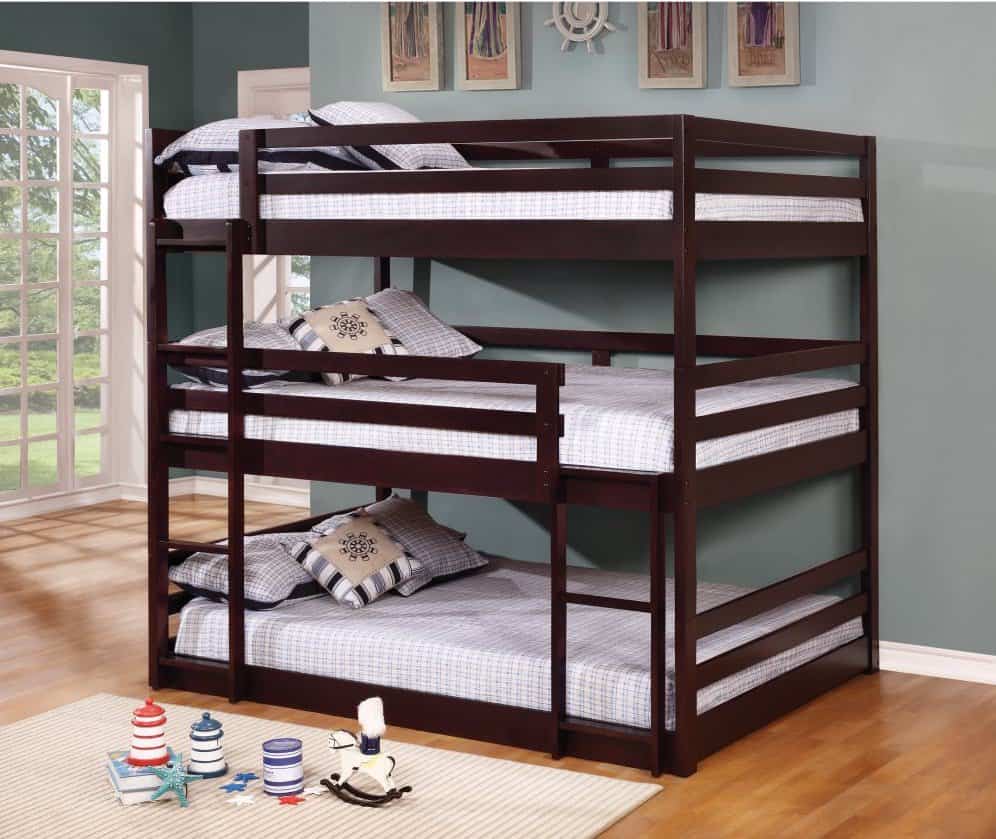 6. Triple bunk bed