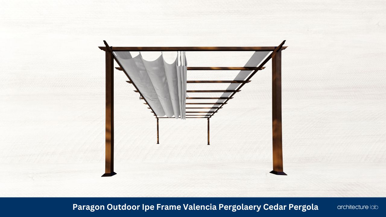 Paragon outdoor ipe frame valencia pergola