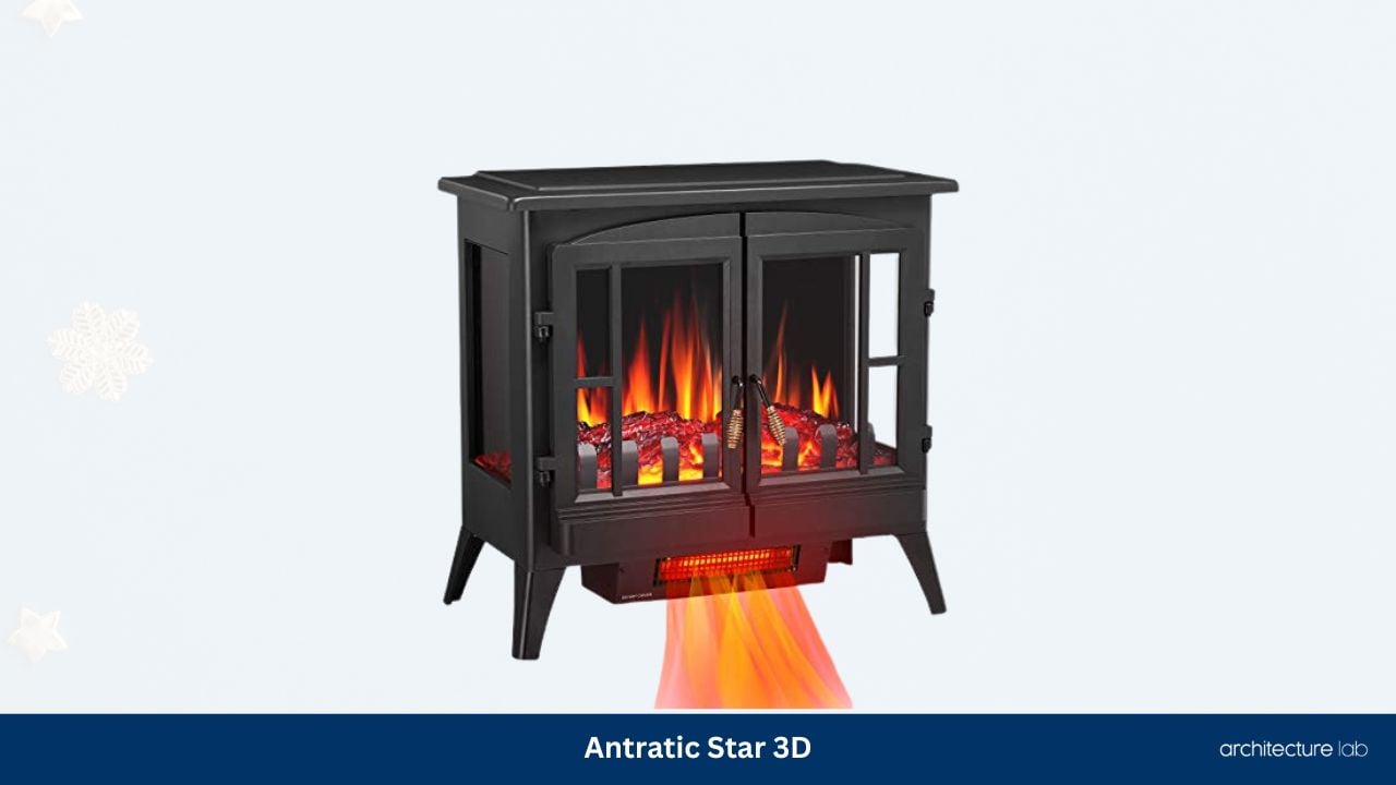 Antratic star 3d infrared electric fireplace stove