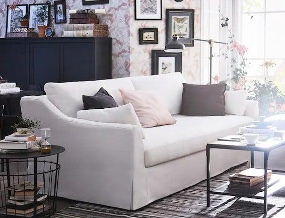38. Rounded wedge arm sofa