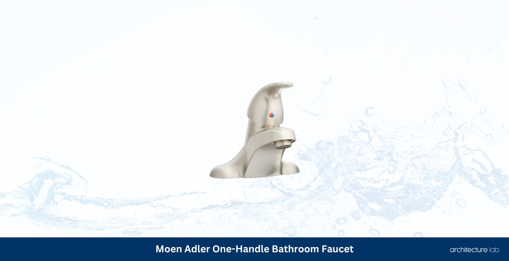 Moen adler one handle bathroom faucet wsl84502srn