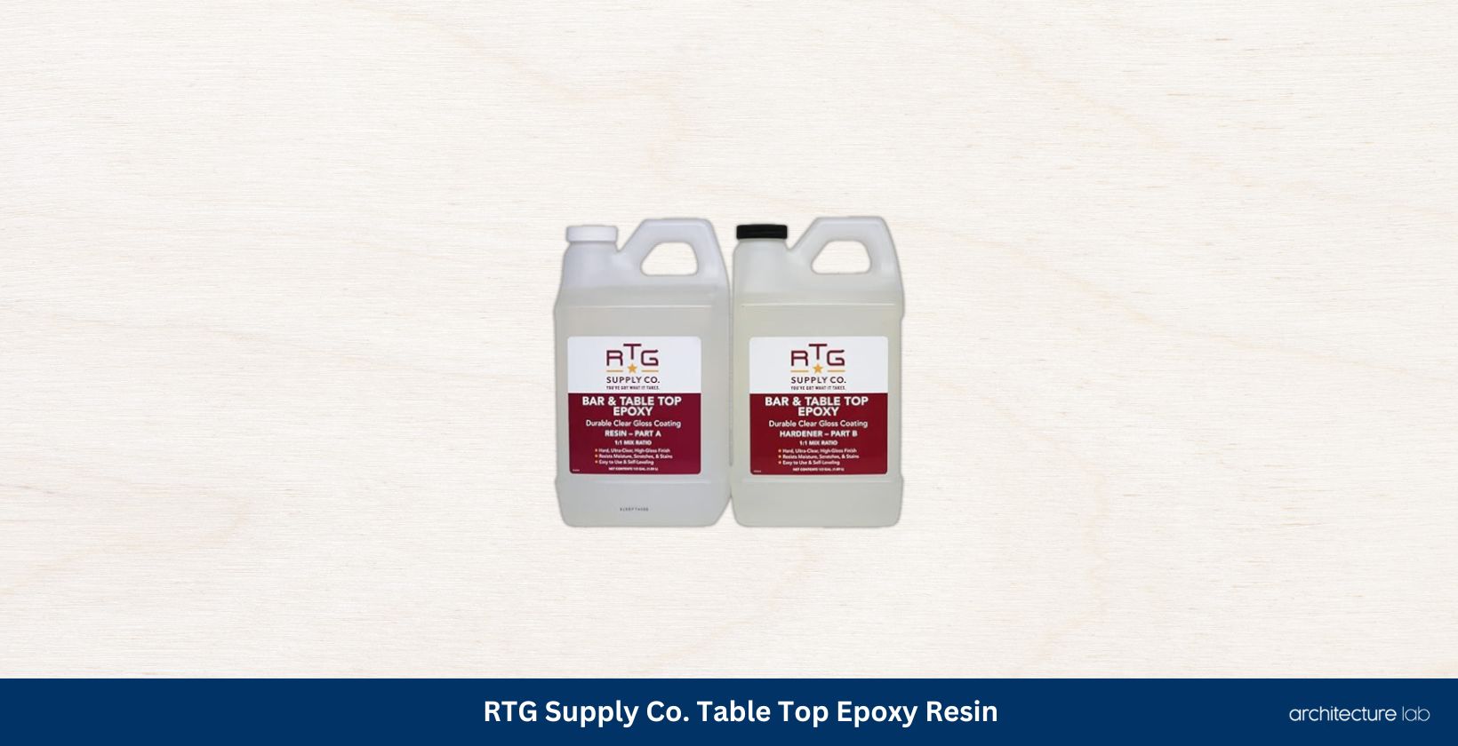 Rtg supply co table top epoxy resin