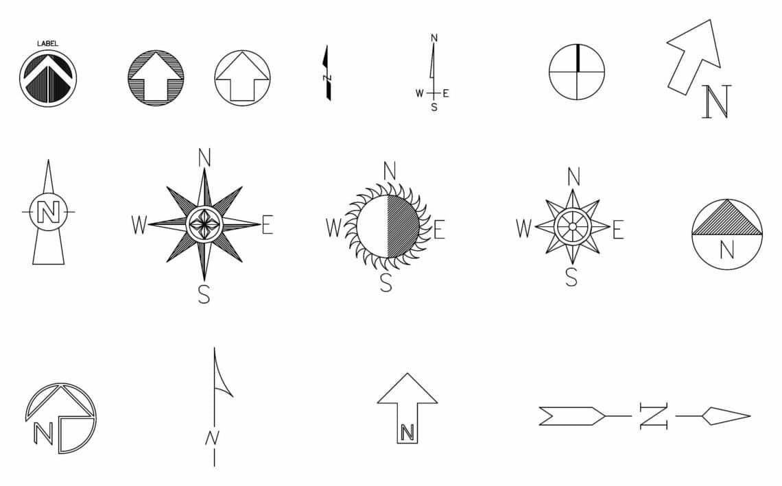029 north symbol compass architecture 1