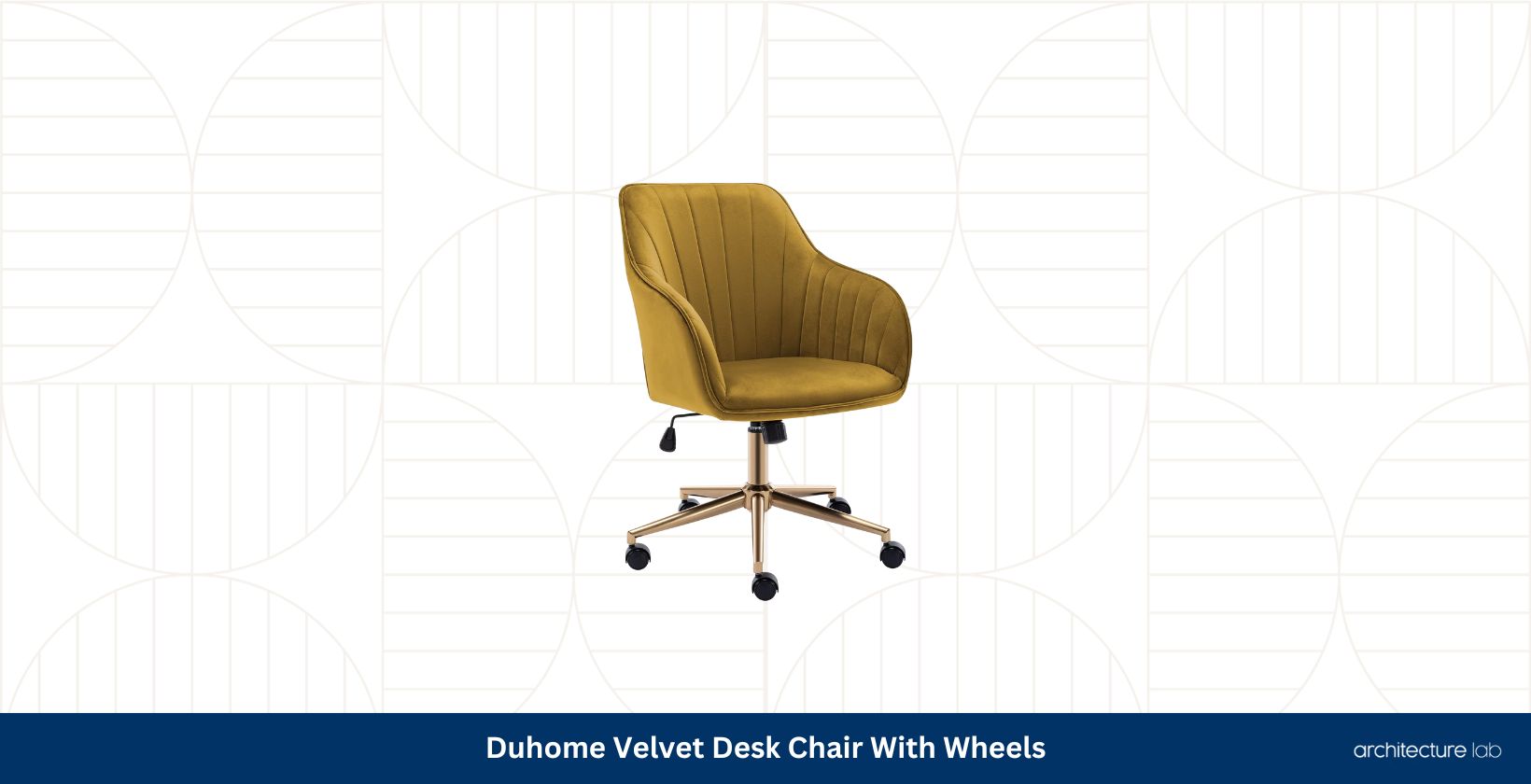 Duhome velvet desk chair with wheels