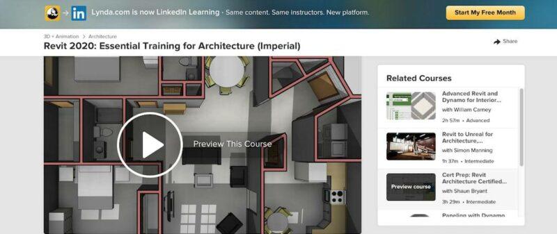 Linkedin learning - revit 2020 essential training for architecture