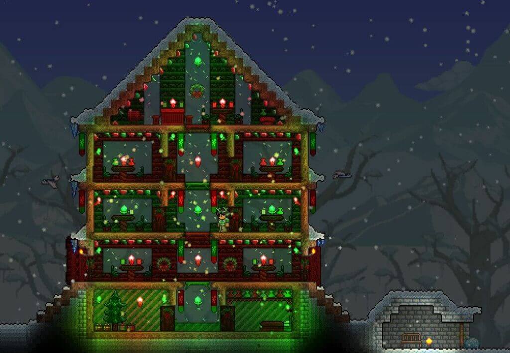 Χριστουγεννιάτικο σπίτι Terraria