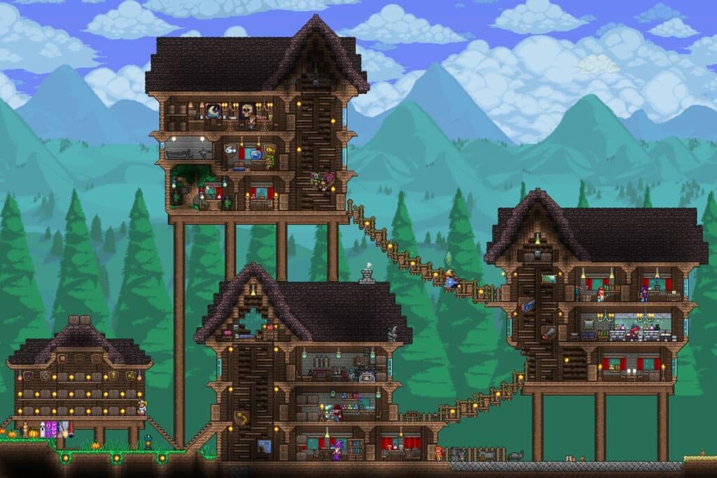 Multi-layered connecting tree house