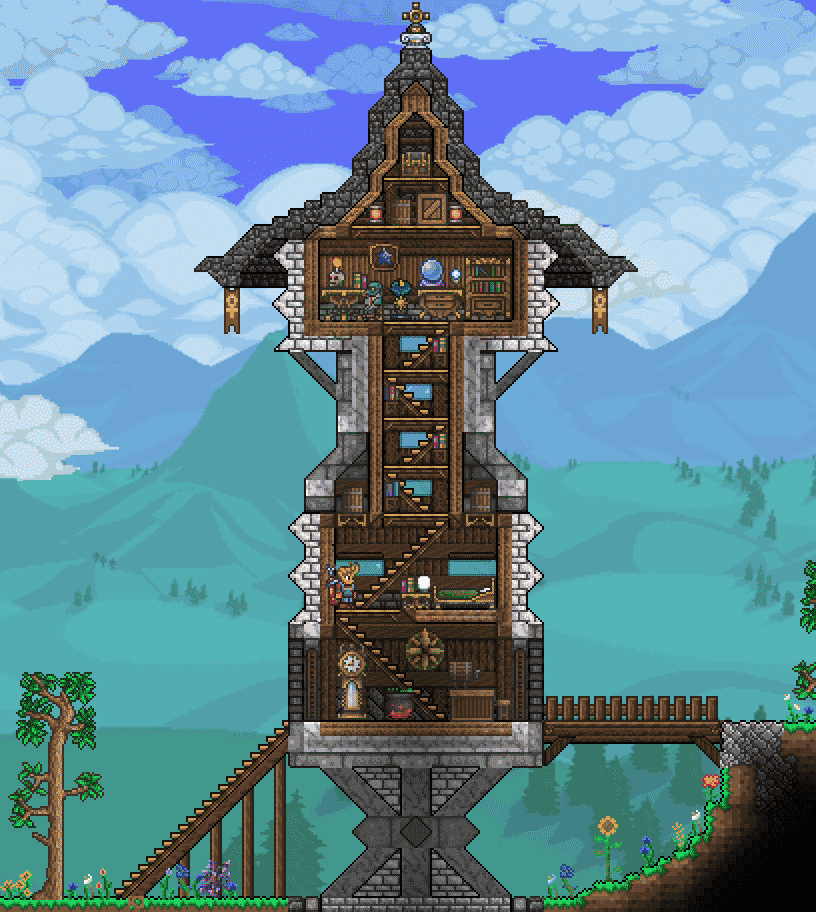 Terraria tower house