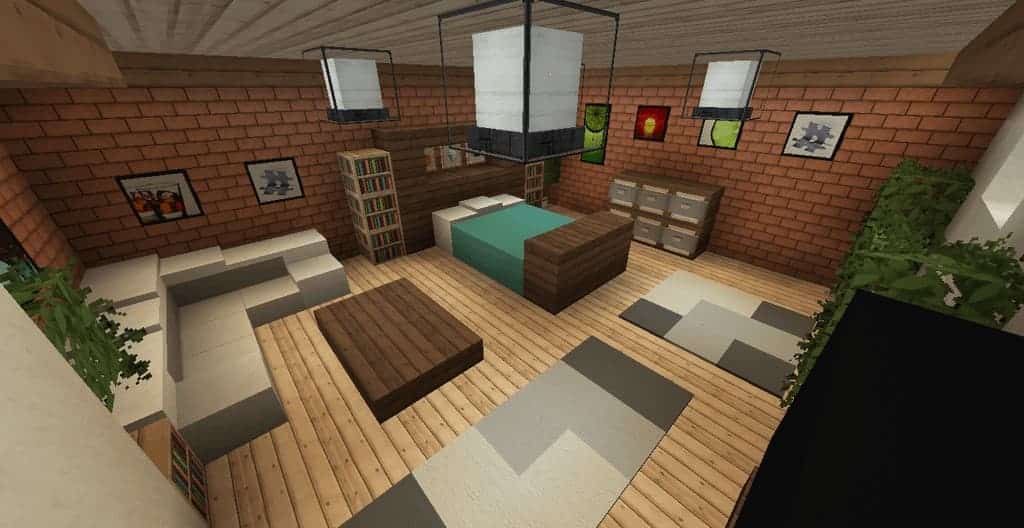 Minecraft master bedroom