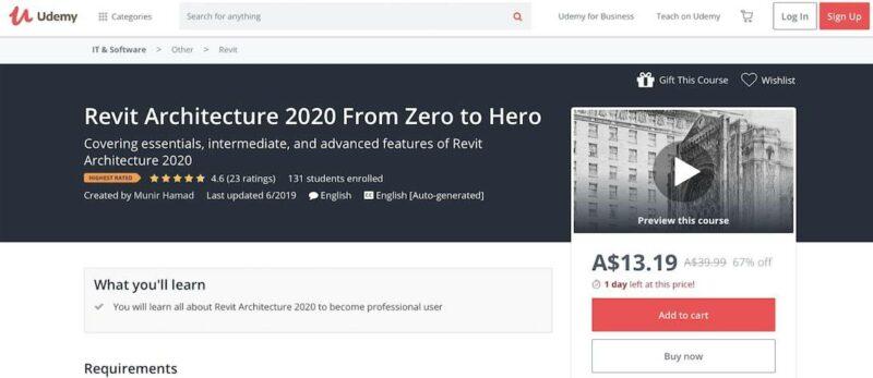 Udemy - revit architecture zero to hero