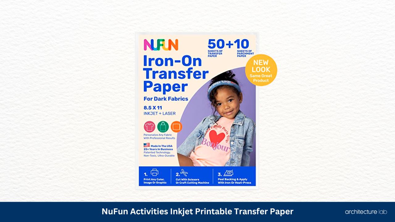 Nufun activities inkjet printable transfer paper1