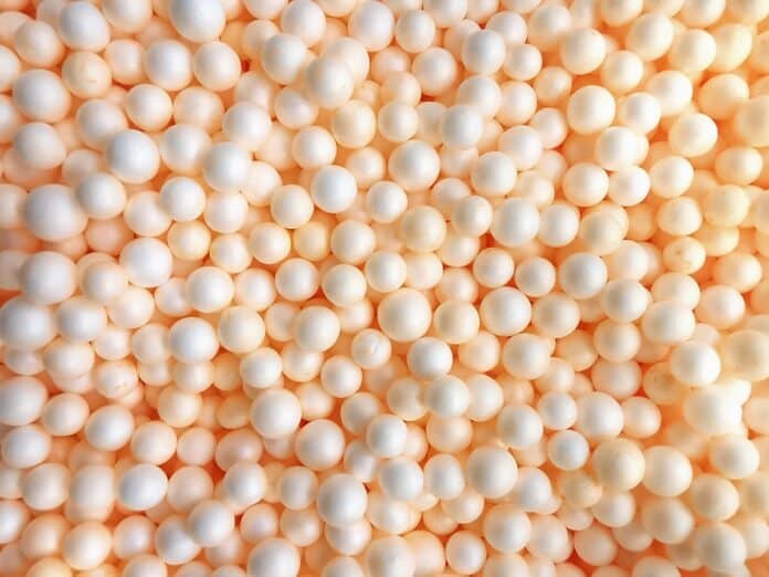 Background of white circle styrofoam ball pattern texture foam surface abstract background. What Kind Of Beans Are Used In A Bean Bag.