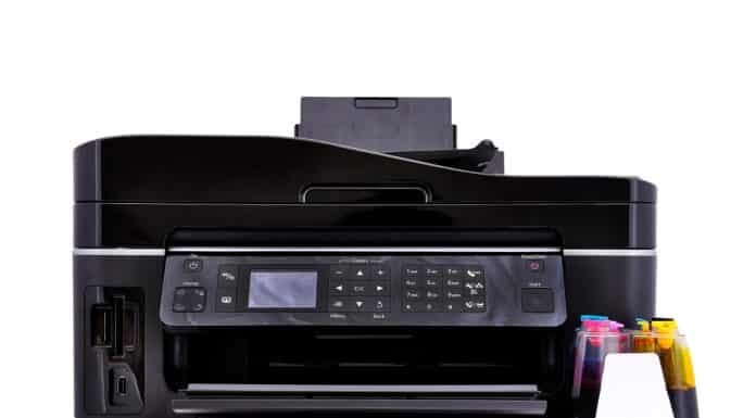 printer and ciss on a white background. What's The Difference Between Epson Ecotank Printers.