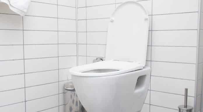 Ceramic white toilet bowl in the modern bathroom. Bidet Toilet Power Requirements.