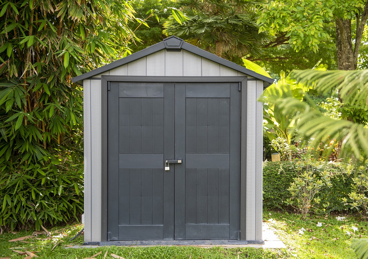 Sheds with concrete pad base