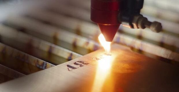Wood burning from engraving lasers