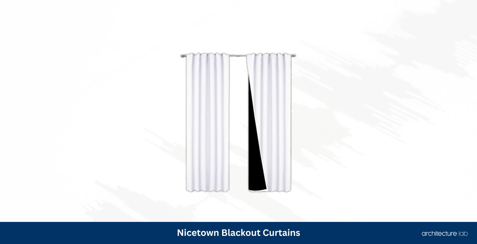 Nicetown 100 blackout curtains with black liner backing