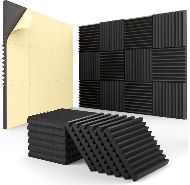 Assembled and piled up soundproof panels