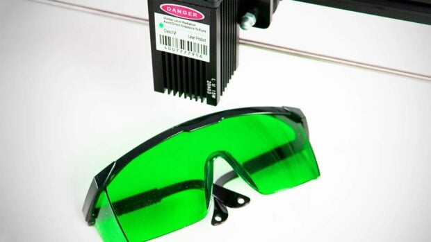 Laser engraver safety goggles