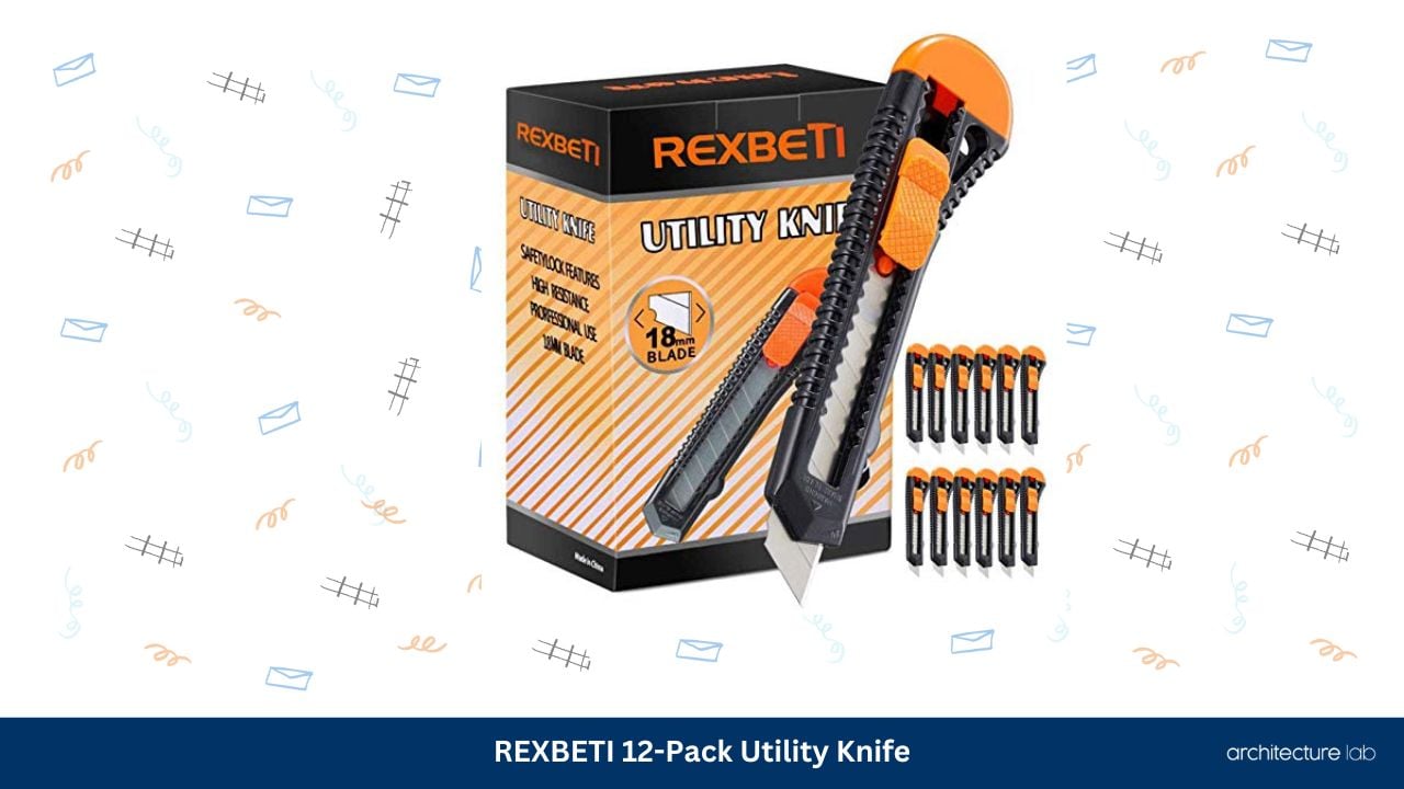 Rexbeti 12 pack utility knife