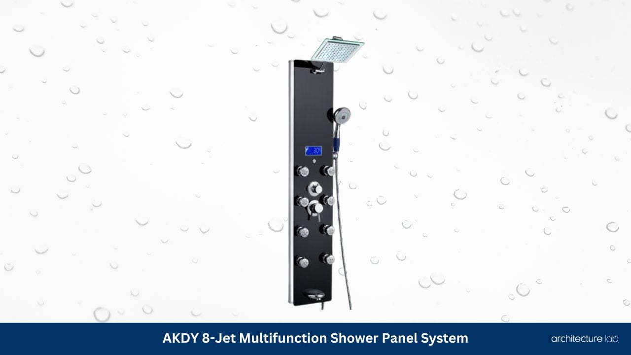 Akdy 8 jet multifunction shower panel system