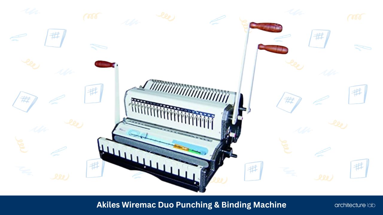 Akiles wiremac duo punching binding machine
