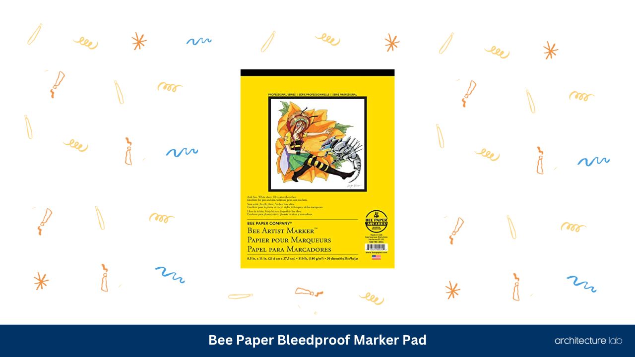 Bee paper bleedproof marker pad