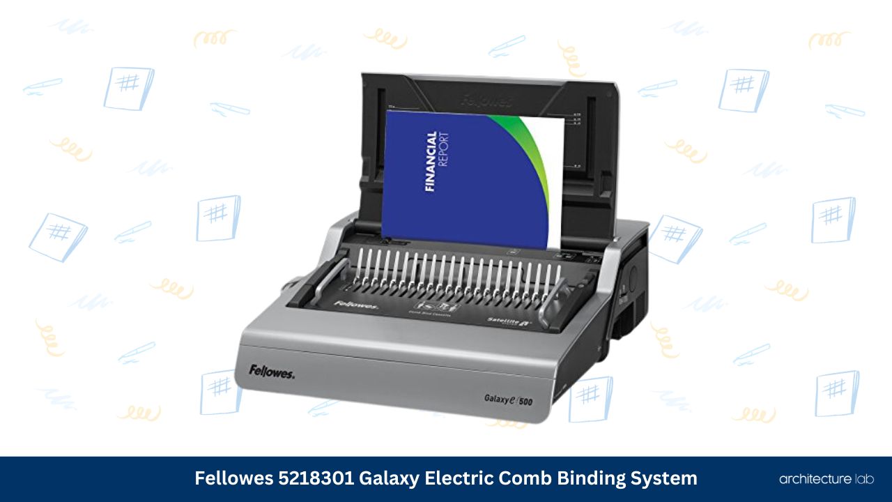 Fellowes 5218301 galaxy electric comb binding system