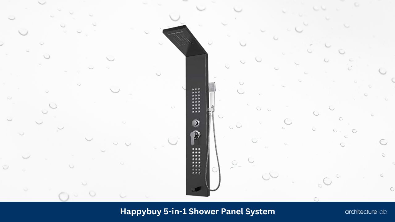 8 Best Shower Panel Tower Systems With Body Jets 14 Happybuy 5 in 1 shower panel system