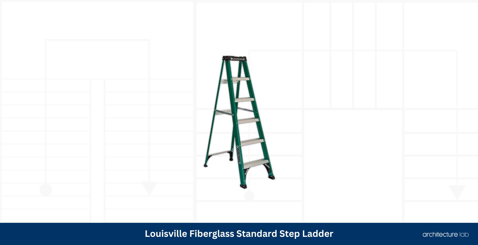Louisville fiberglass standard step ladder fs4006
