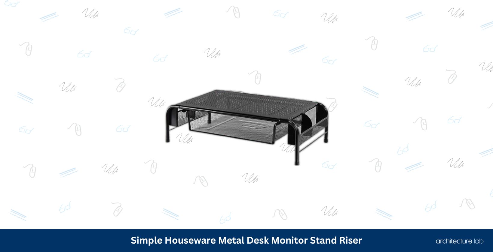 Simple houseware metal desk monitor stand riser do 009 1