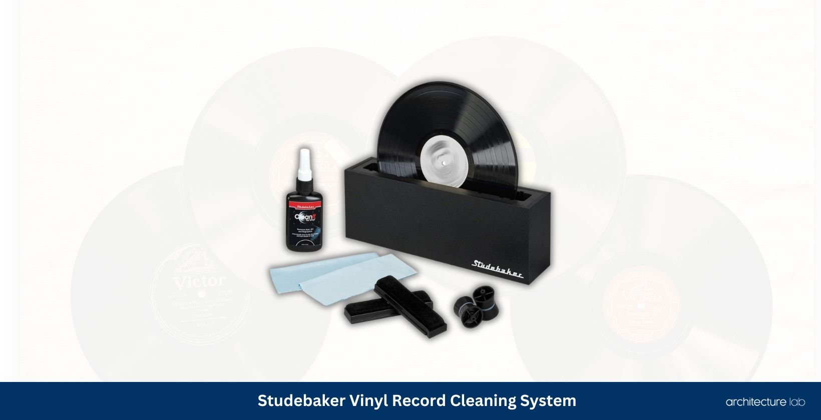 Studebaker vinyl record cleaning system