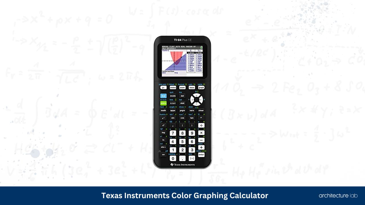 Texas instruments color graphing calculator