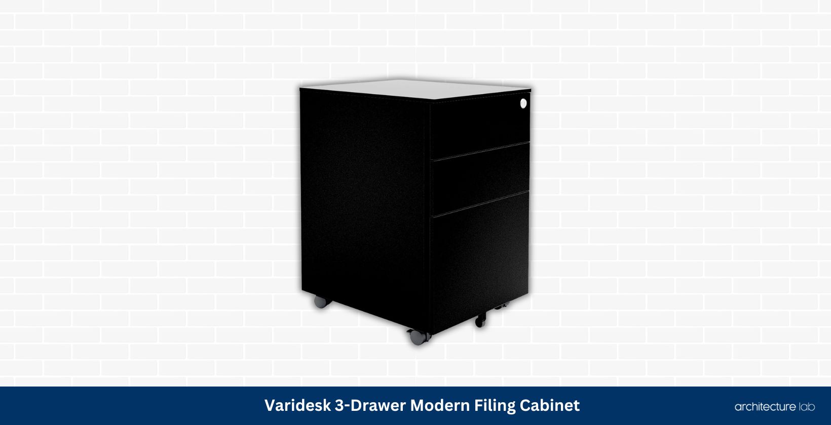 Varidesk 3 drawer modern filing cabinet