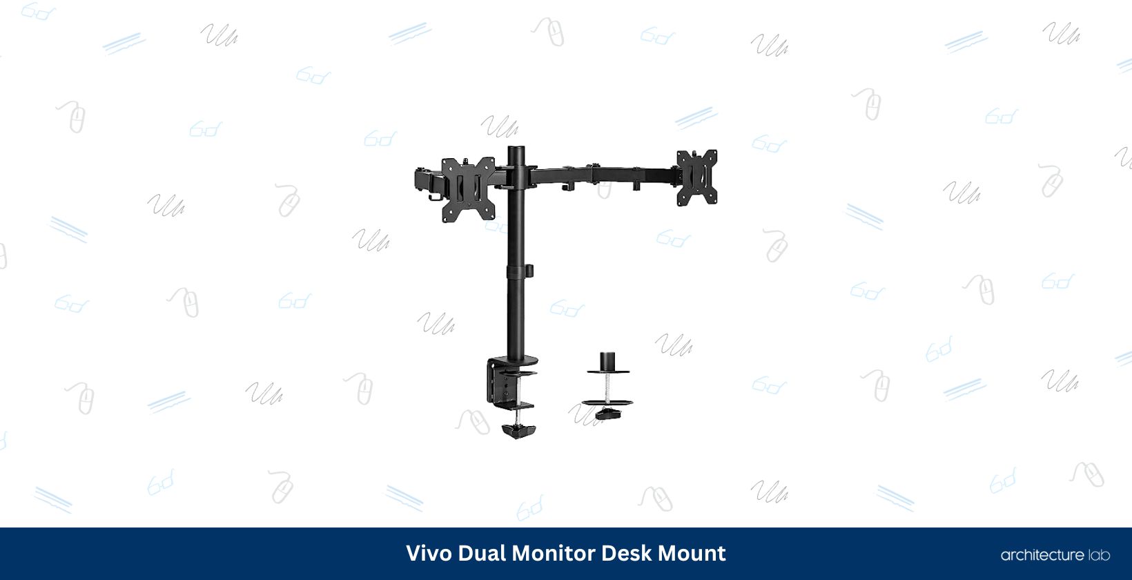 Vivo stand v002 dual monitor desk mount